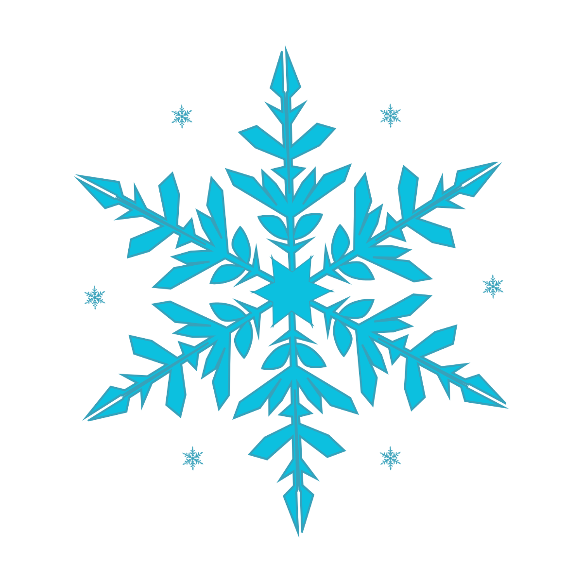 Snowflake Template Clipart