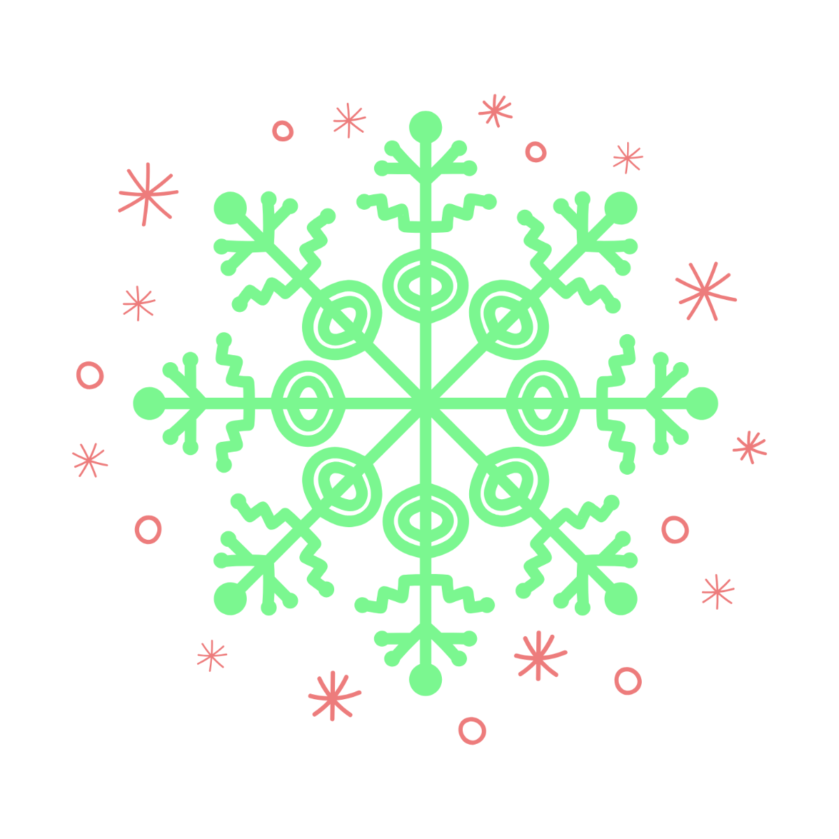 Christmas Snowflake Clipart - Edit Online | Template.net