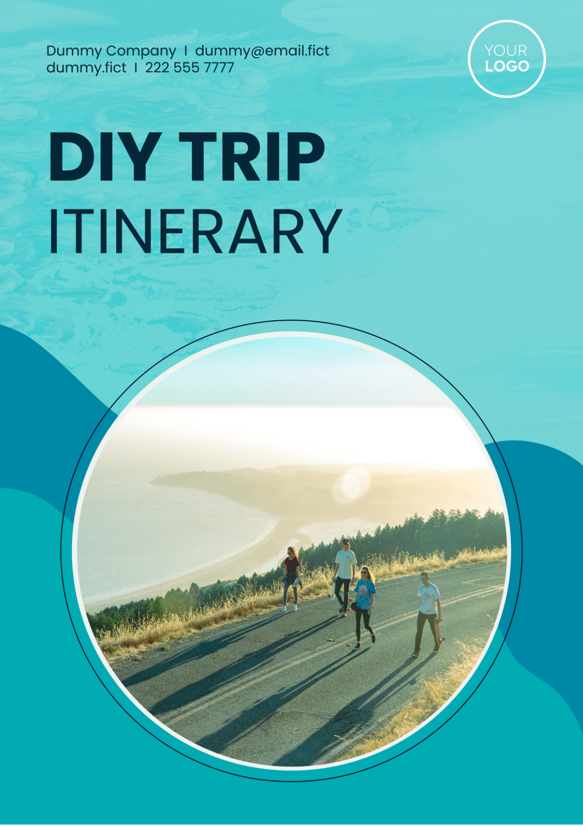 Free DIY Trip Itinerary Outline Template to Edit Online