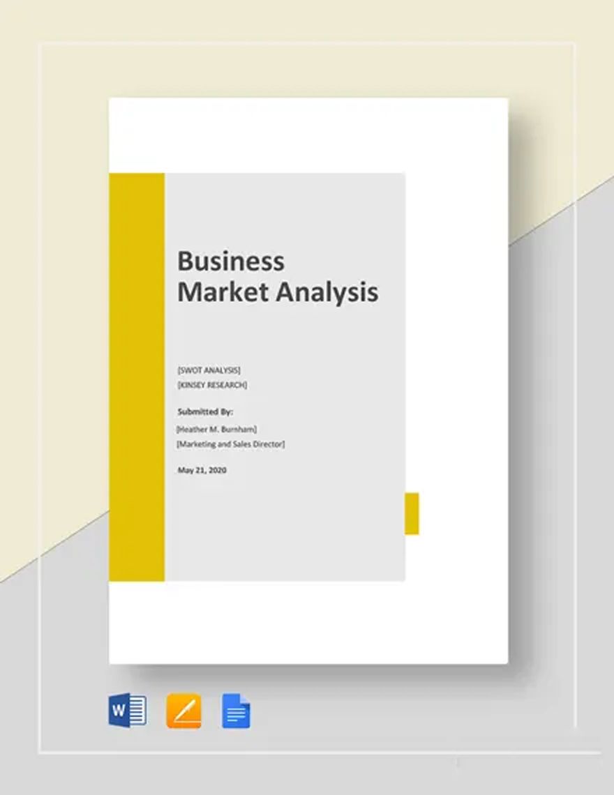 Business Market Analysis Template