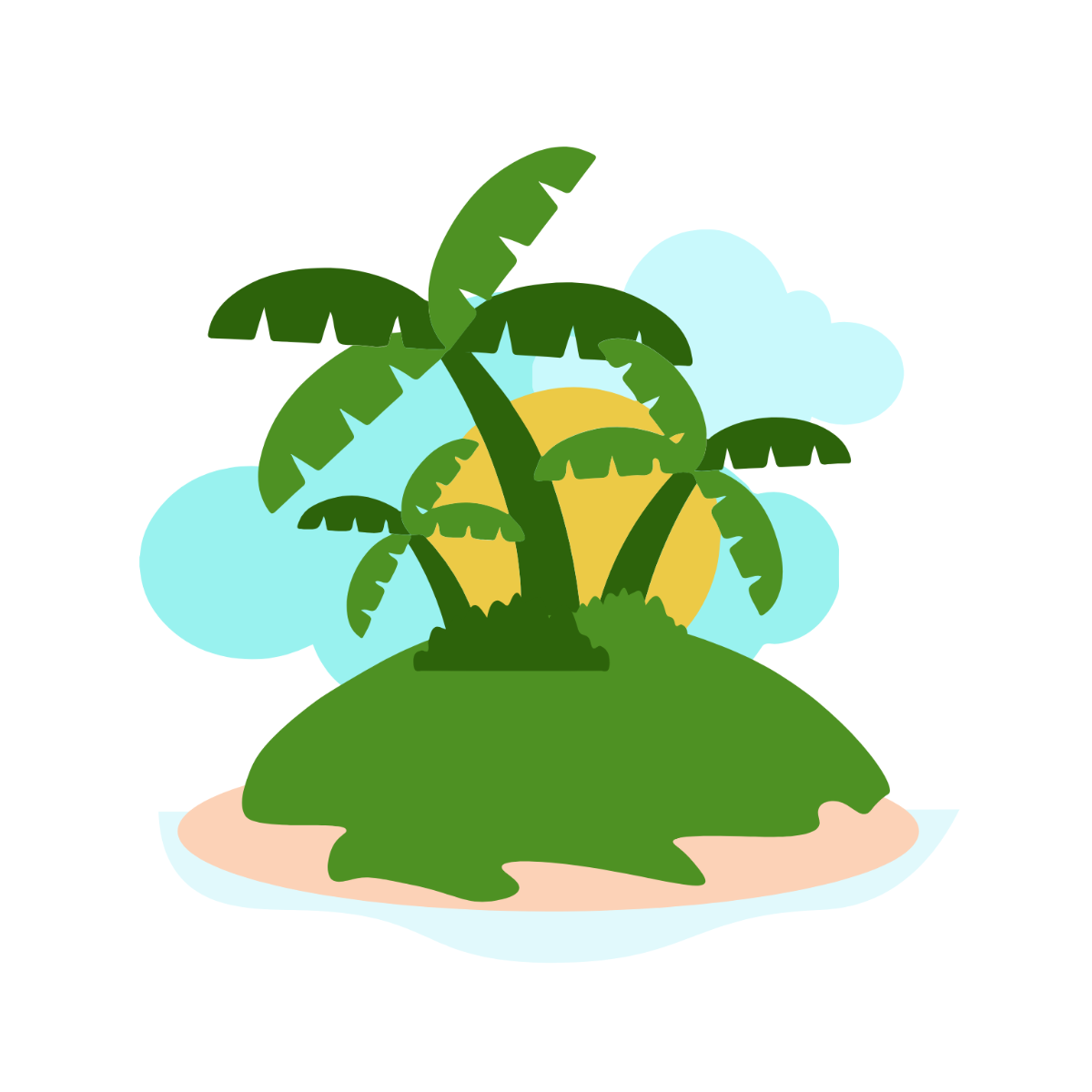 Cute Tropical Clipart - Edit Online | Template.net