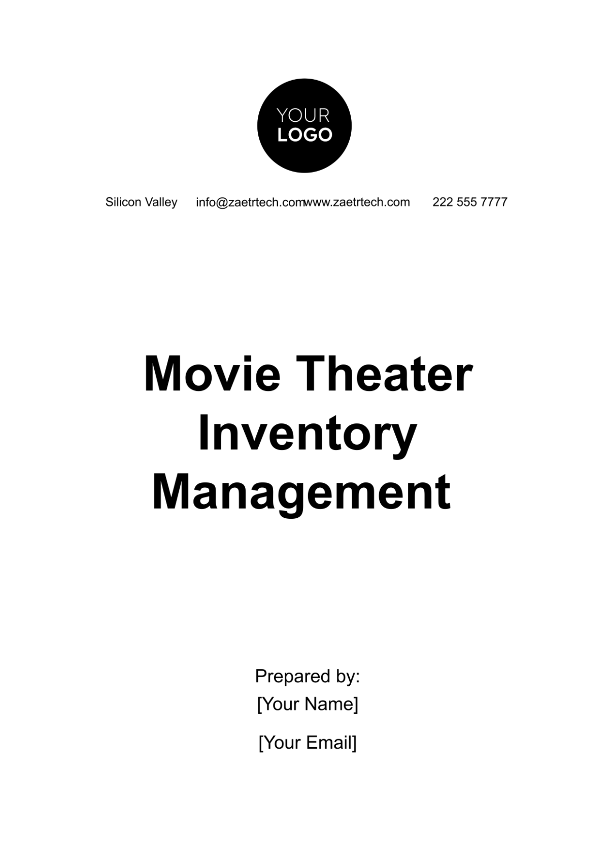 Movie Theater Inventory Management Template - Edit Online & Download