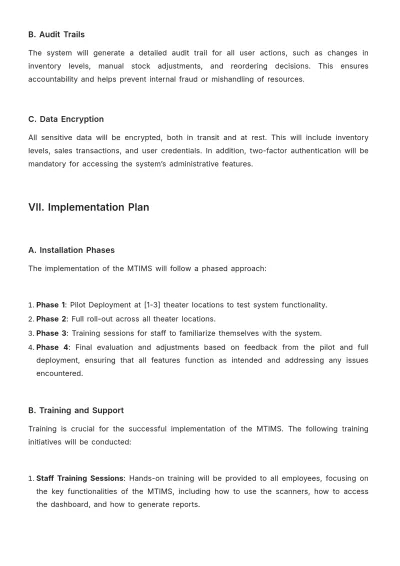 Free Movie Theater Inventory Management Template to Edit Online