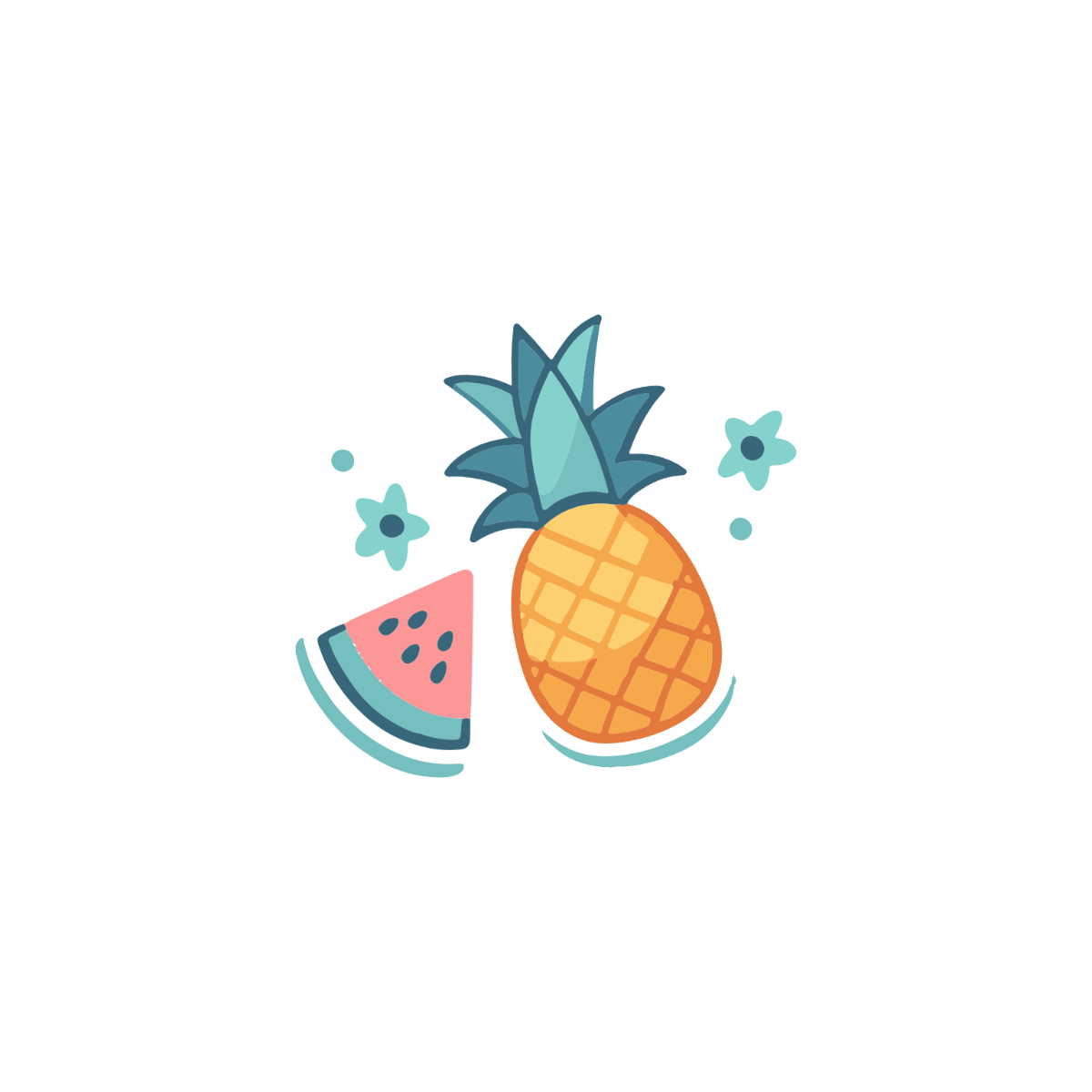 Tropical Fruit Clipart - Edit Online & Download