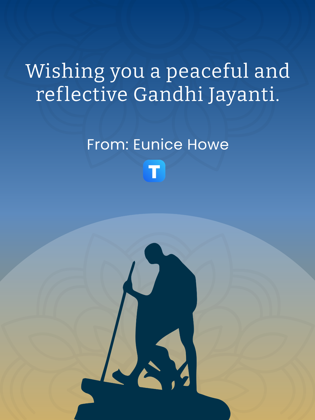 Gandhi Jayanti Day Template - Edit Online & Download