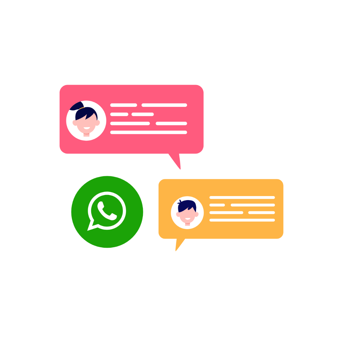 Colorful WhatsApp Clipart