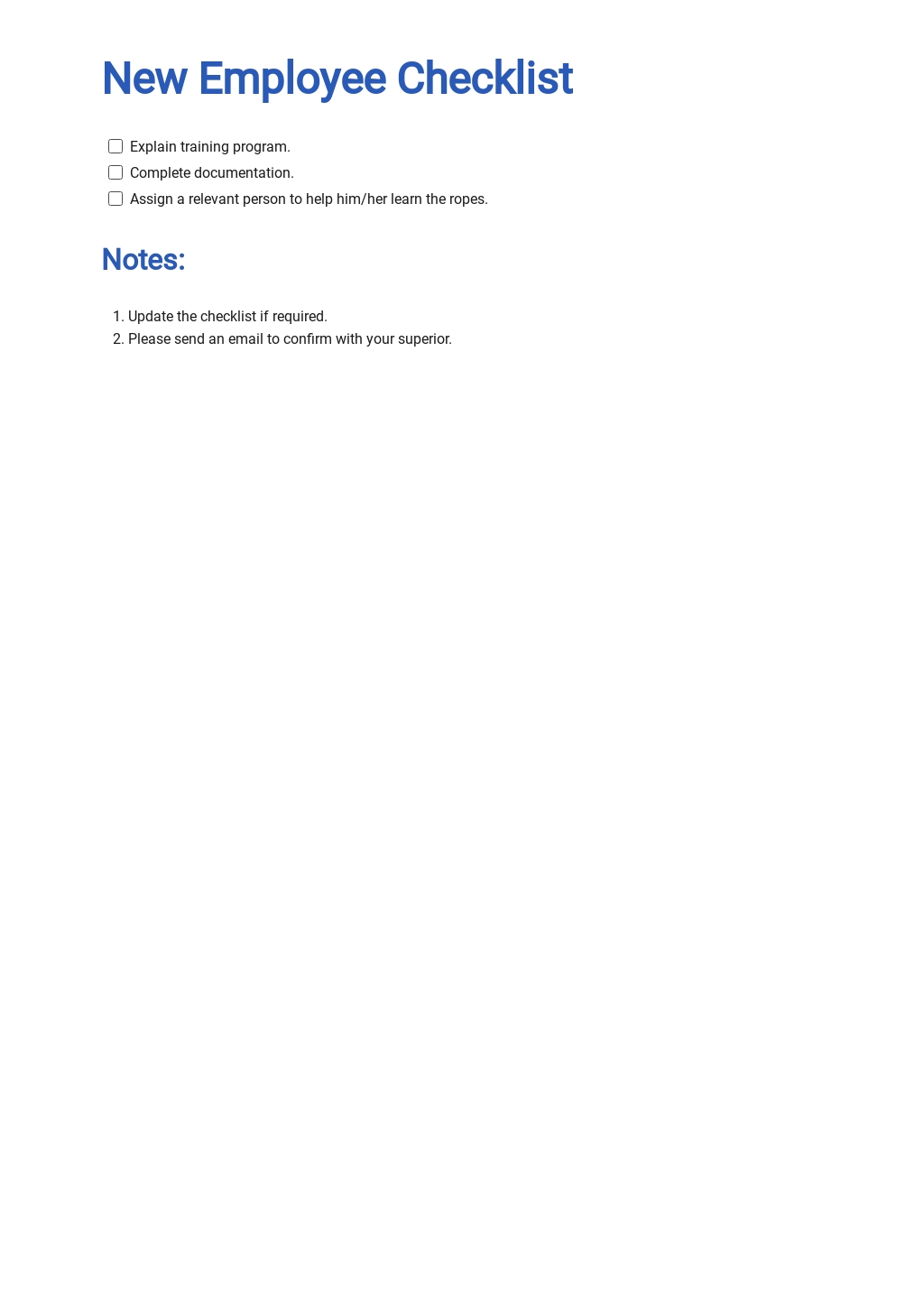FREE Employee Checklist Templates in Microsoft Word (DOC)