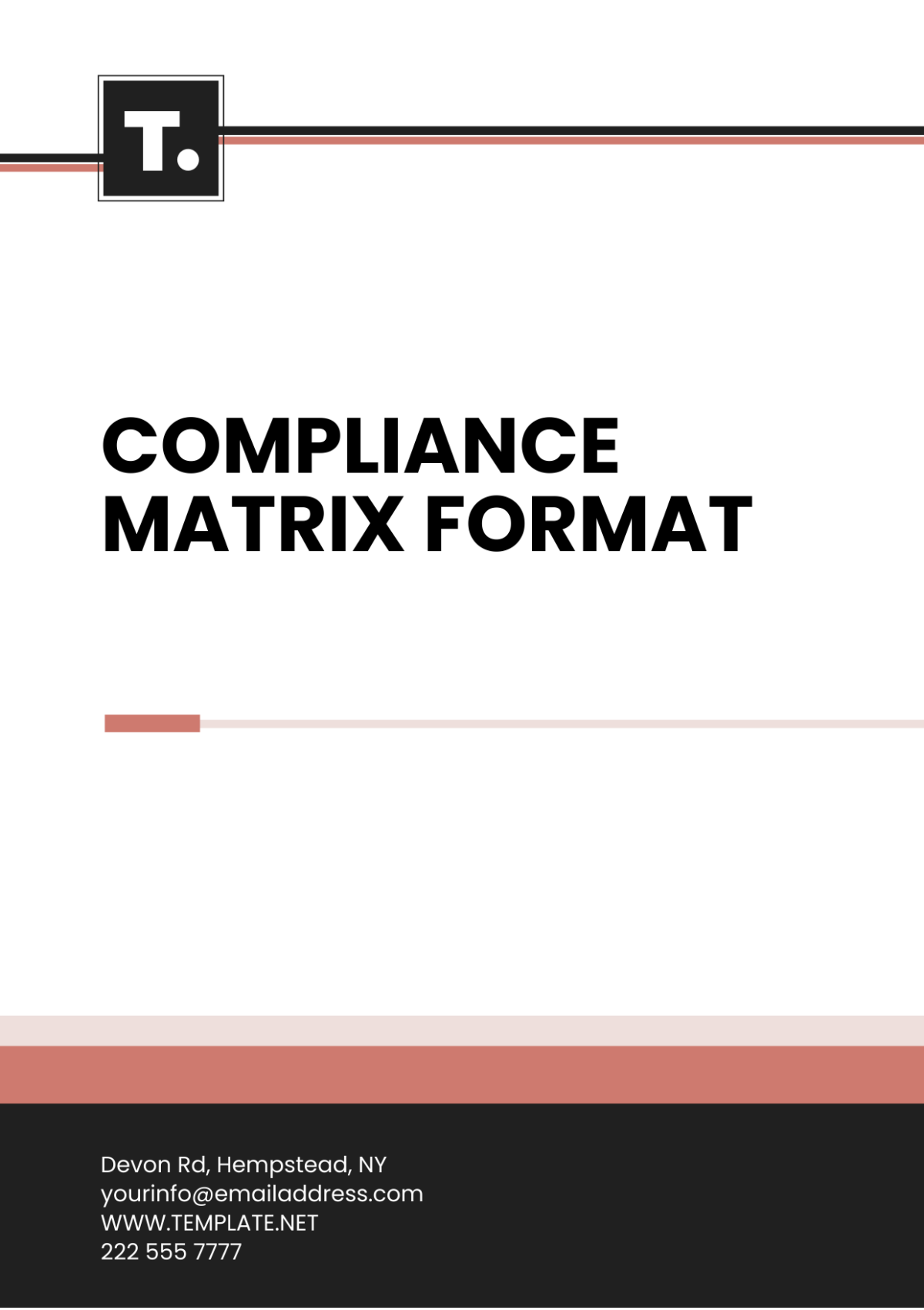 Compliance Matrix Format Template