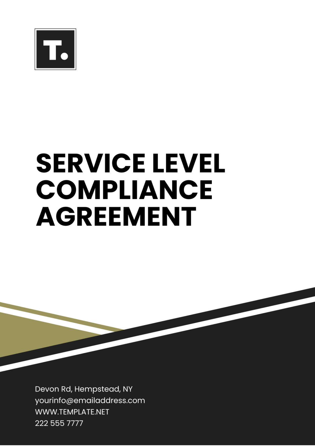 Service Level Compliance Agreement Template