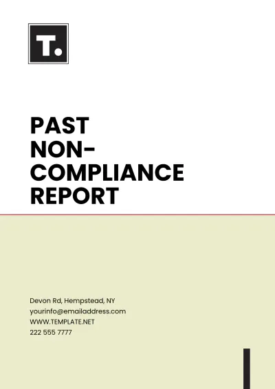 Free Past Non-Compliance Report Template to Edit Online