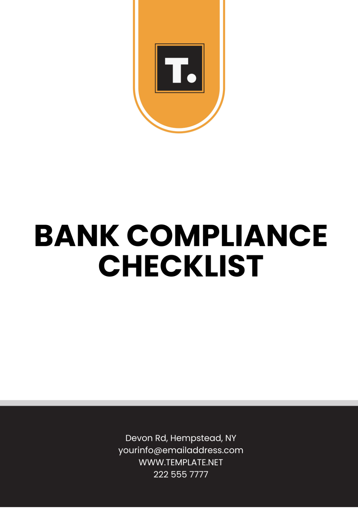 Bank Compliance Checklist Template - Edit Online & Download