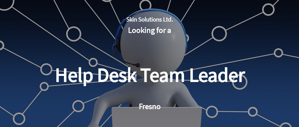 Free Help Desk Team Leader Job Ad/Description Template.jpe