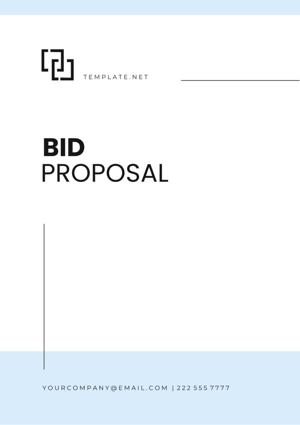 Simple Bid Proposal Template