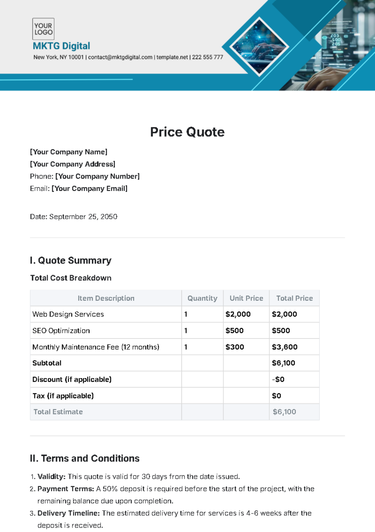 Free Bid Templates To Edit Online Free Bid Templates To Edit Online