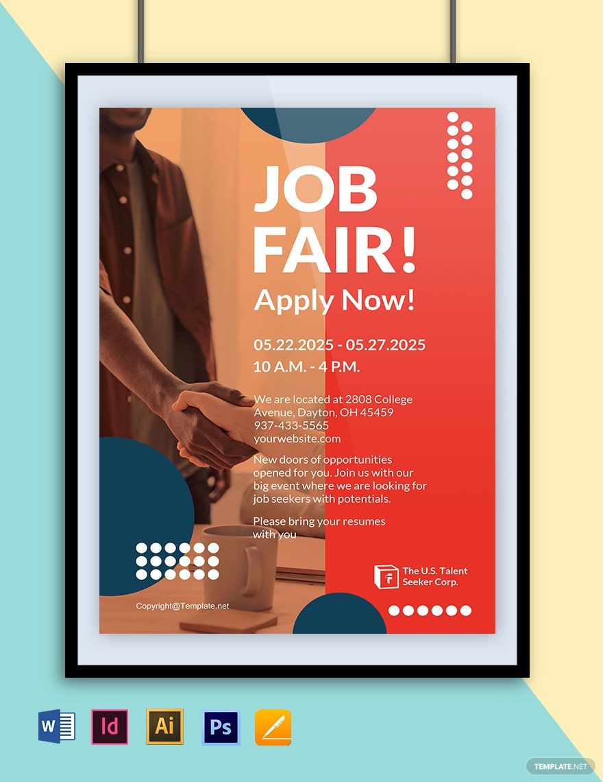 Modern HR Poster Template