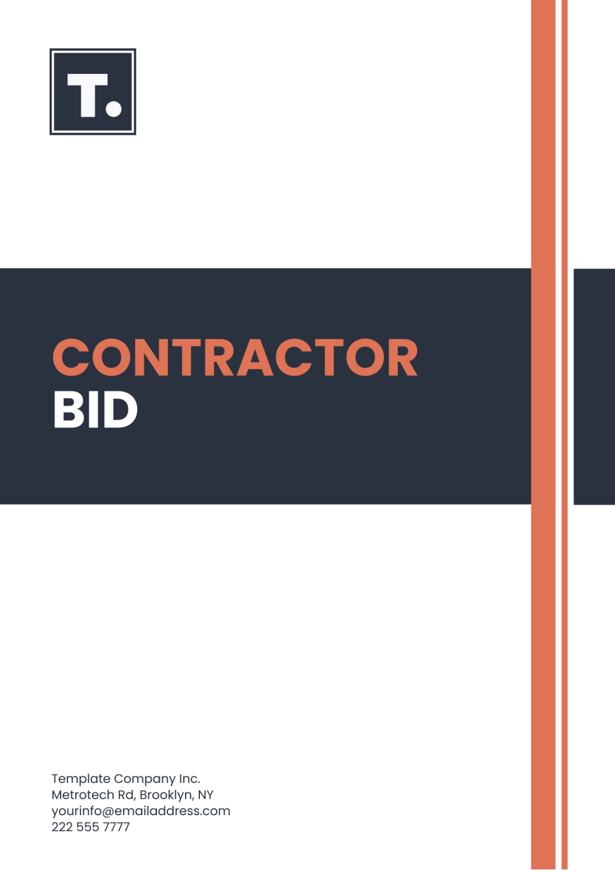 Contractor Bid Template