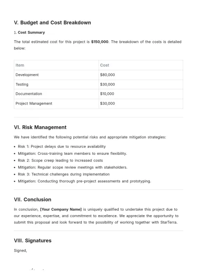 Free Bid Application Layout Template to Edit Online