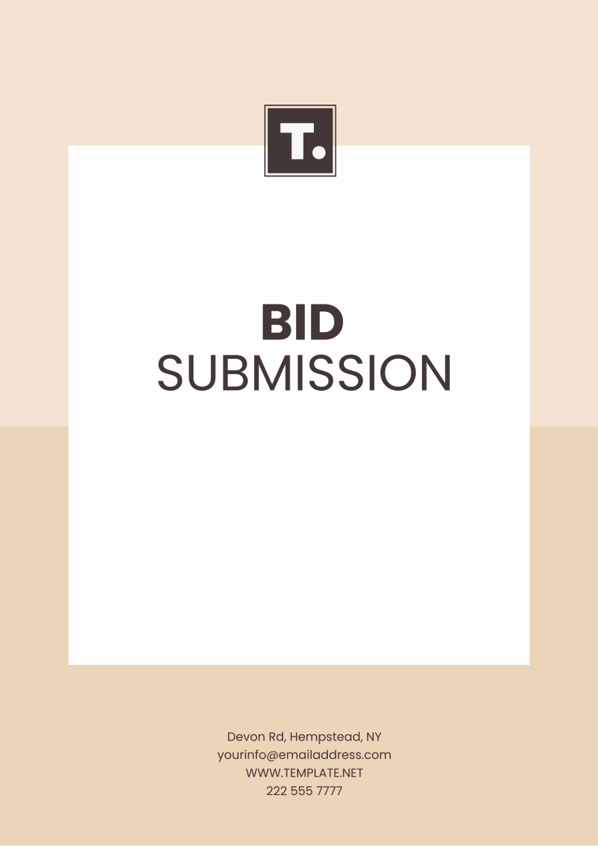 Bid Submission Template