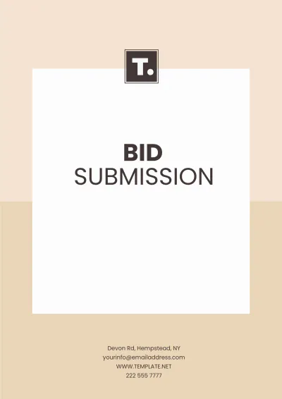 Free Bid Submission Template to Edit Online