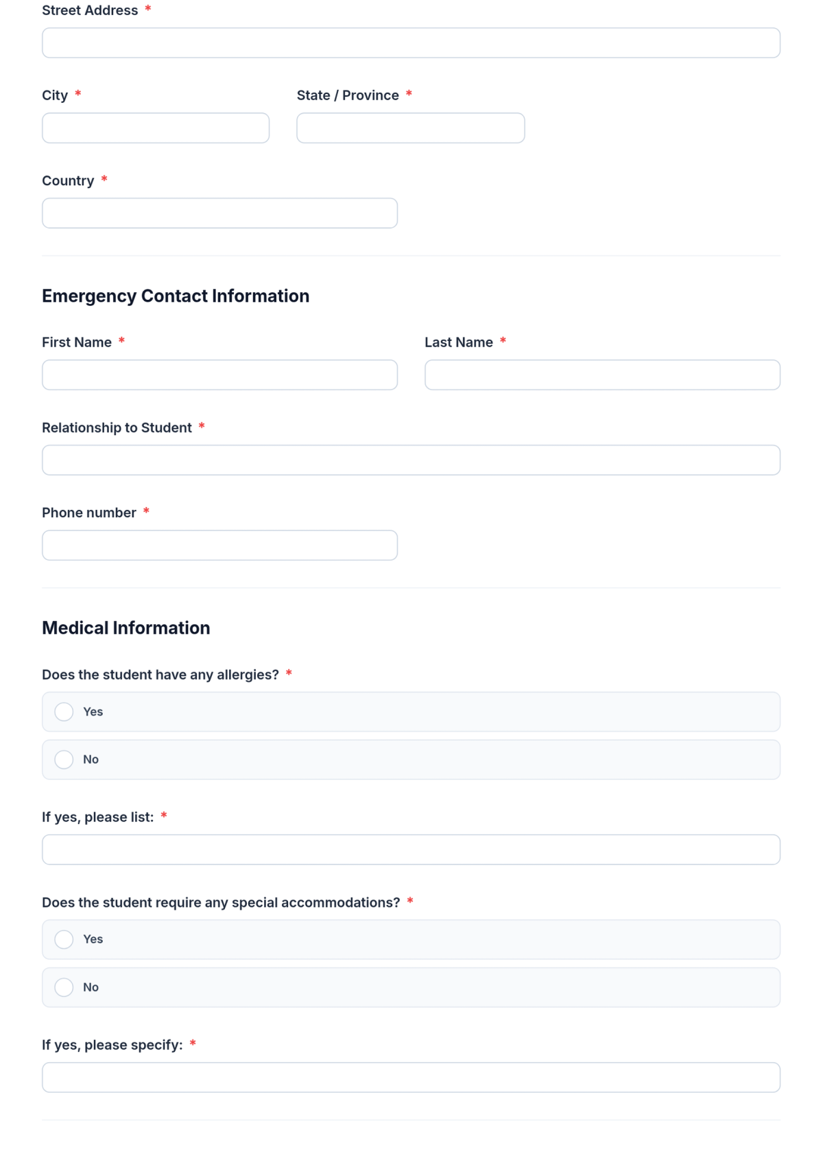 Free School Enrollment Form Template & AI School Enrollment Form Maker Free School Enrollment Form Template & AI School Enrollment Form Maker