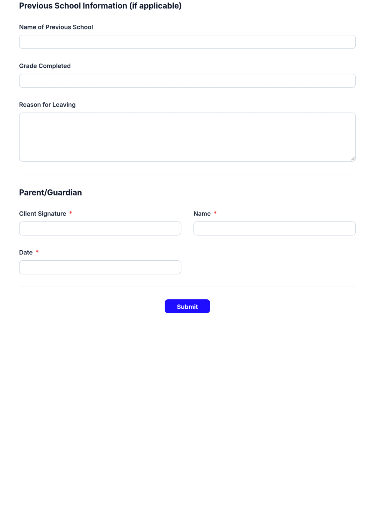 Free School Enrollment Form Template & AI School Enrollment Form Maker Free School Enrollment Form Template & AI School Enrollment Form Maker