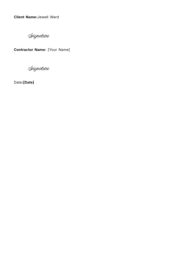 Free Landscaping Bid Template to Edit Online