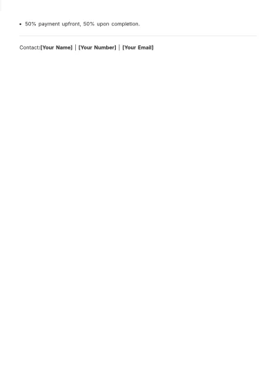 Free Electrical Bid Template to Edit Online