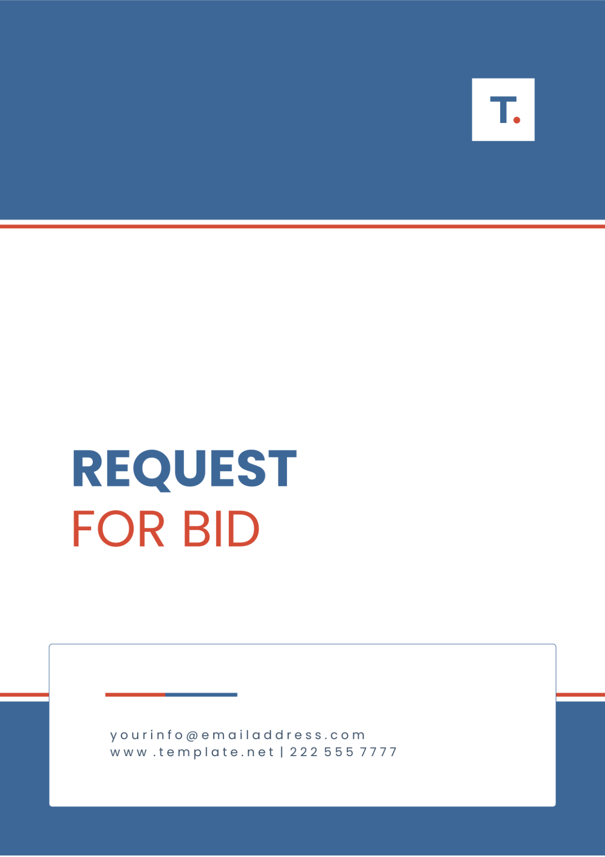 Request for Bid Template