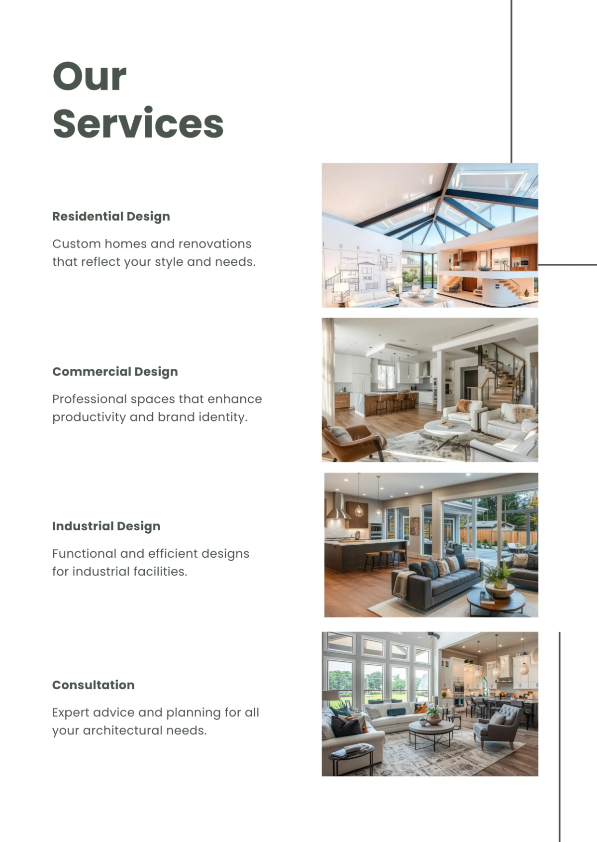 Free Modern Architect Business Profile Template to Edit Online