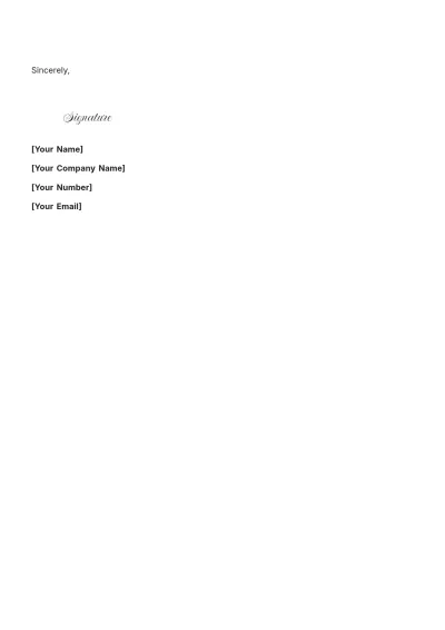 Free Thank You for Work Experience Letter Template to Edit Online