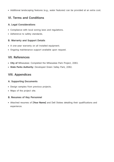 Free Bid Document Outline Template to Edit Online