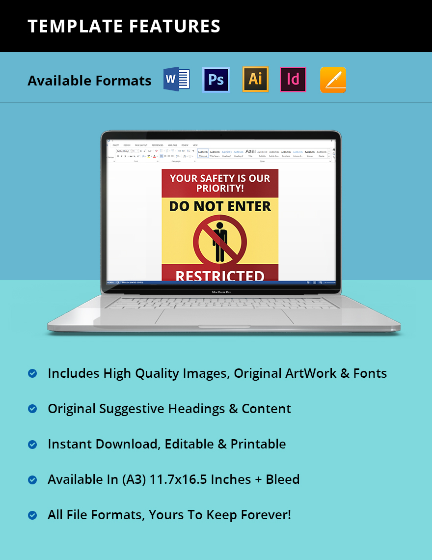 Restricted access Poster Template Instruction