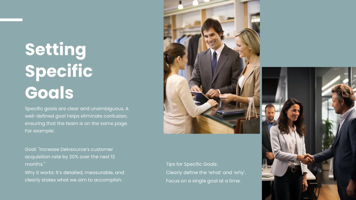 Free SMART Goals Presentation Template to Edit Online