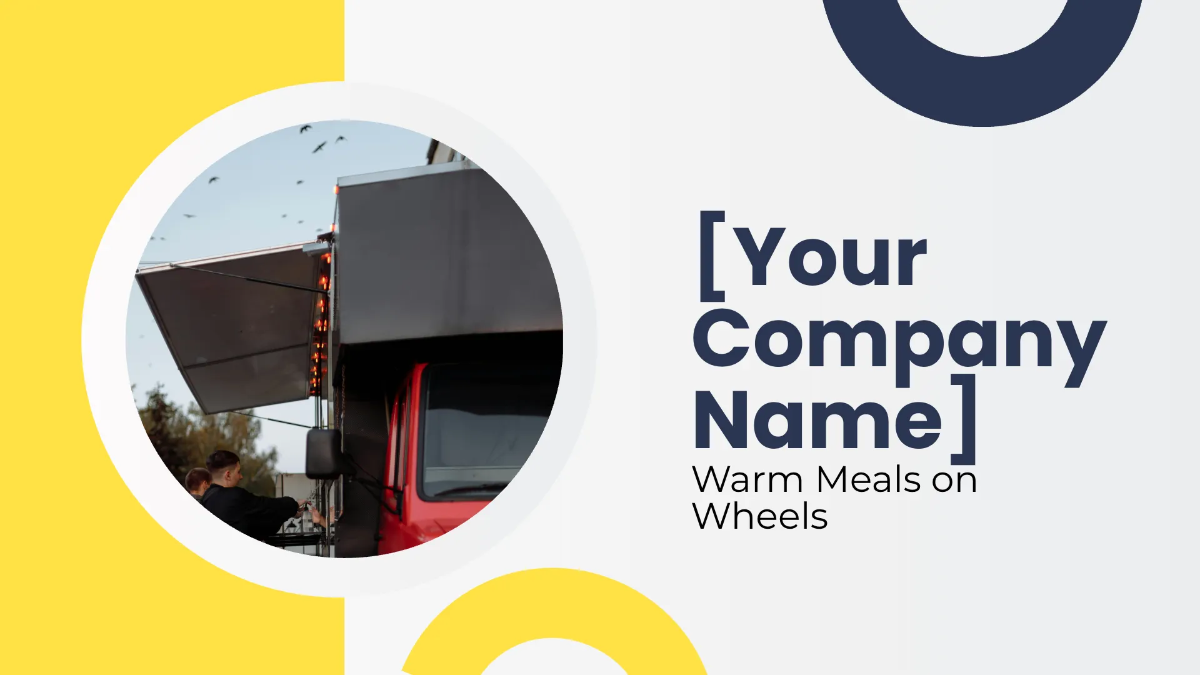 Free Food Truck Presentation Template to Edit Online