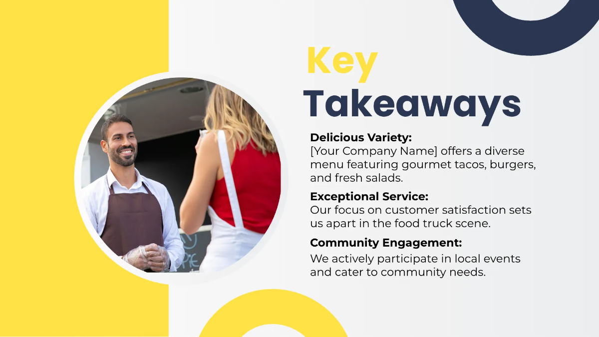 Free Food Truck Presentation Template to Edit Online