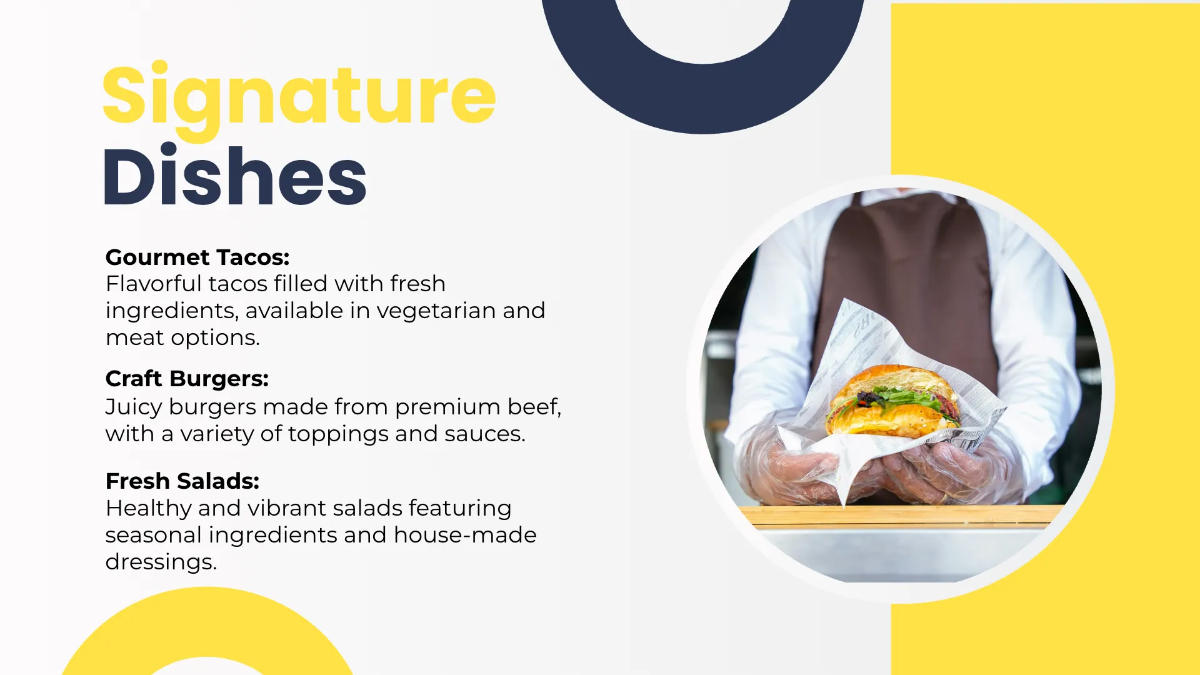 Free Food Truck Presentation Template to Edit Online