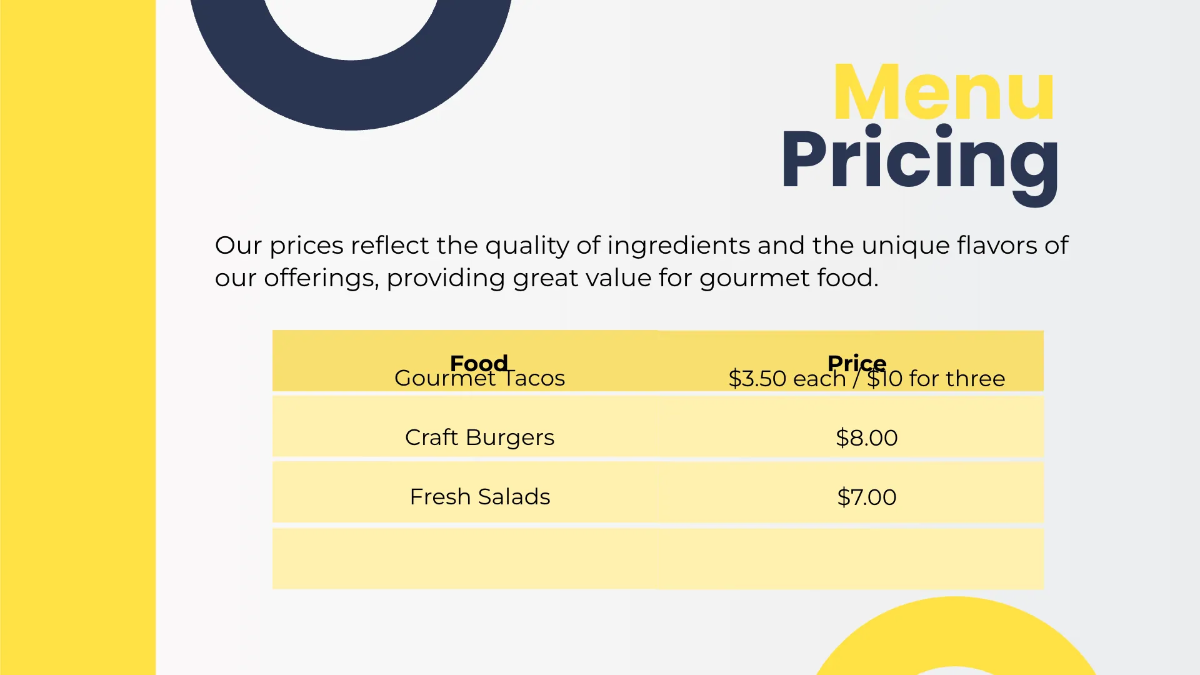 Free Food Truck Presentation Template to Edit Online