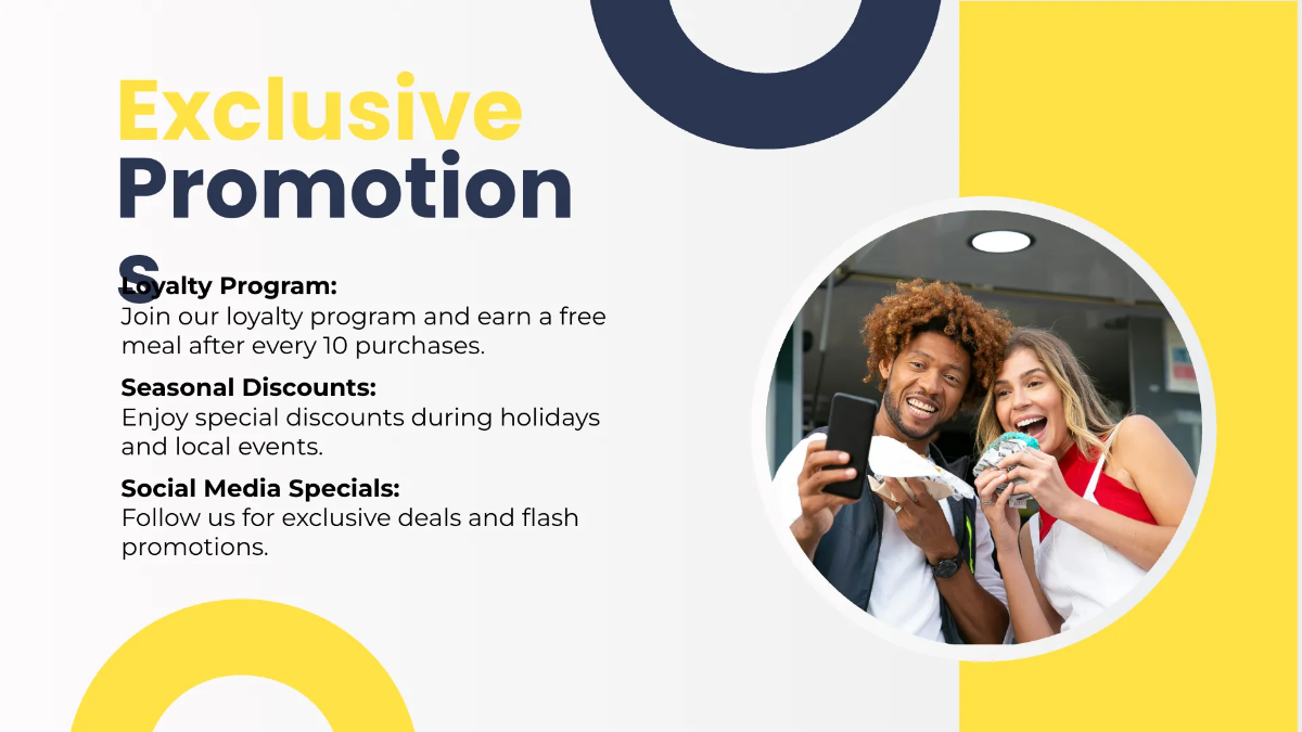 Free Food Truck Presentation Template to Edit Online