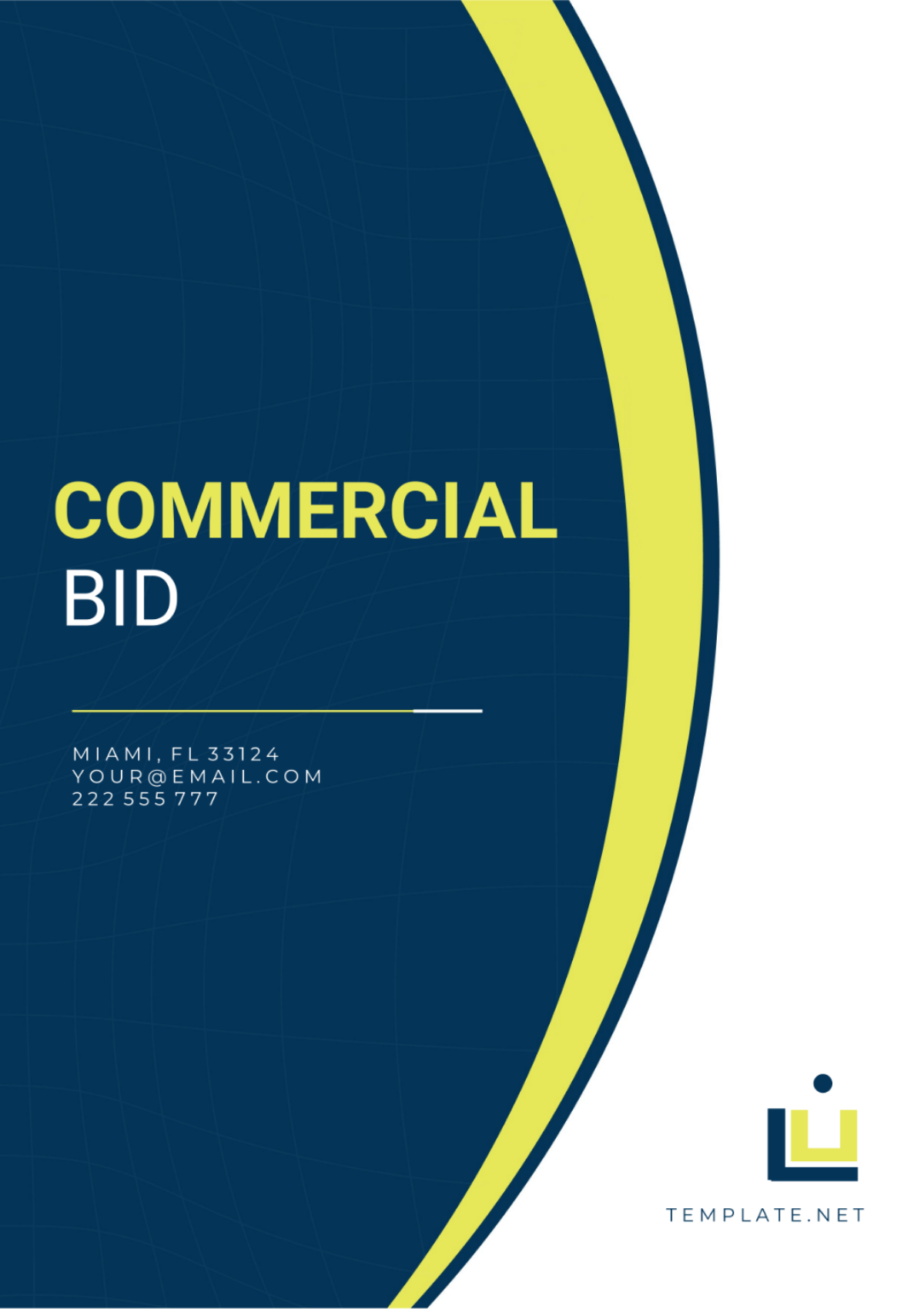 Commercial Bid Design Template - Edit Online & Download