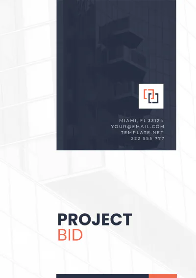 Free Project Bid Template to Edit Online