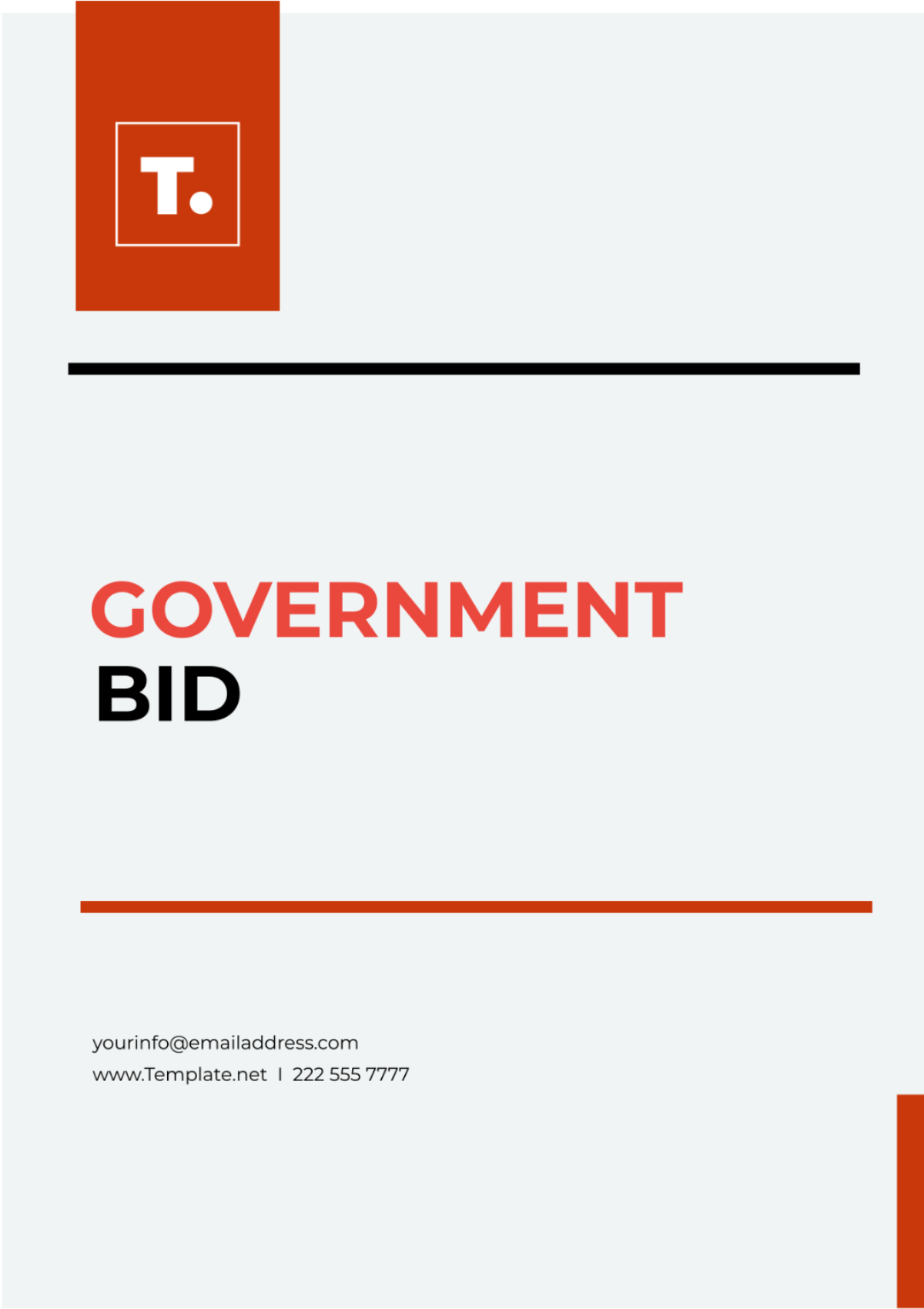 Government Bid Template - Edit Online & Download