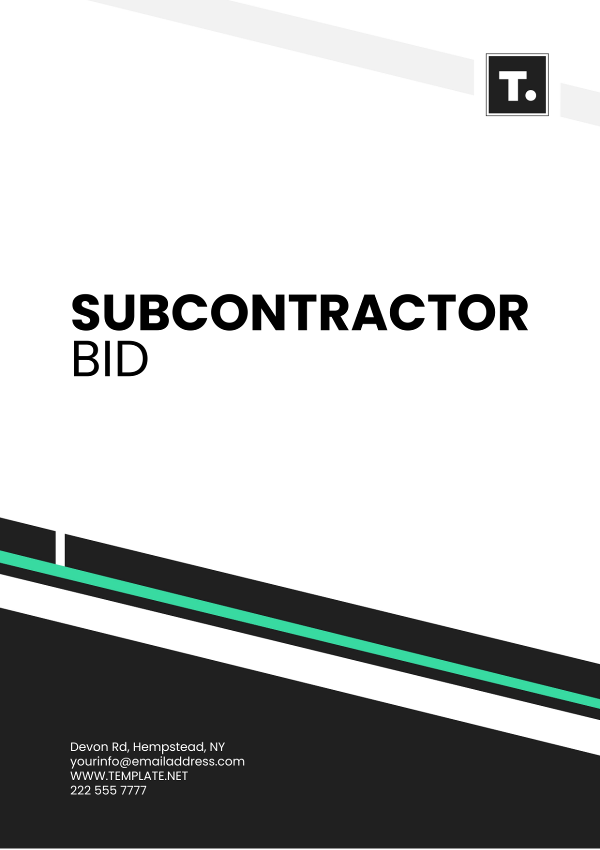 Subcontractor Bid Template