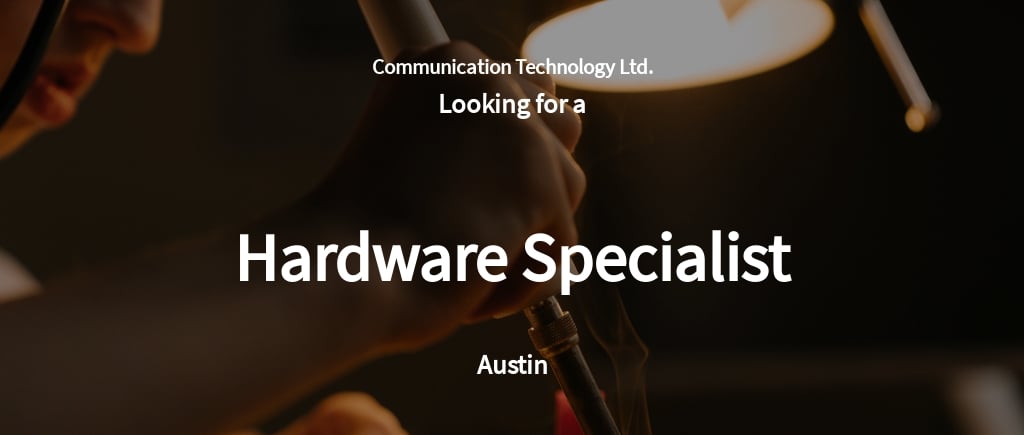 Free Hardware Specialist Job Ad/Description Template.jpe