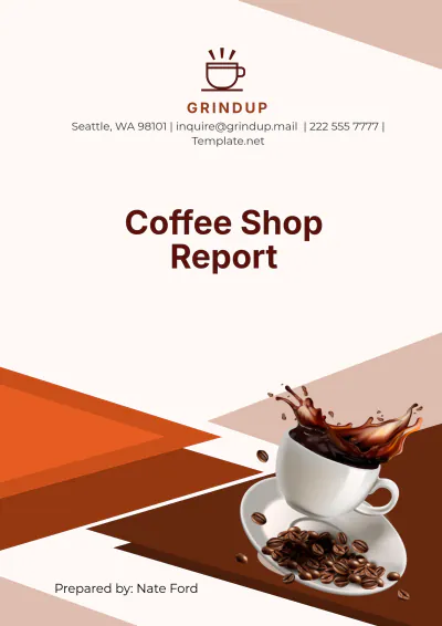 Free Coffee Shop Report Template to Edit Online