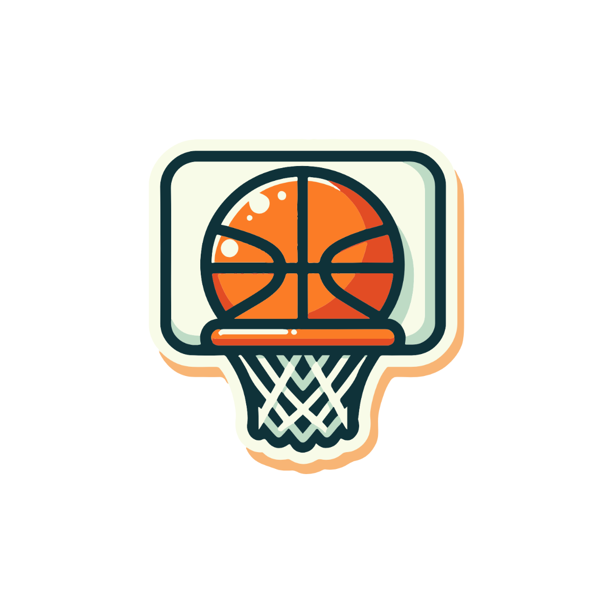 Basketball Hoop Clipart - Edit Online & Download