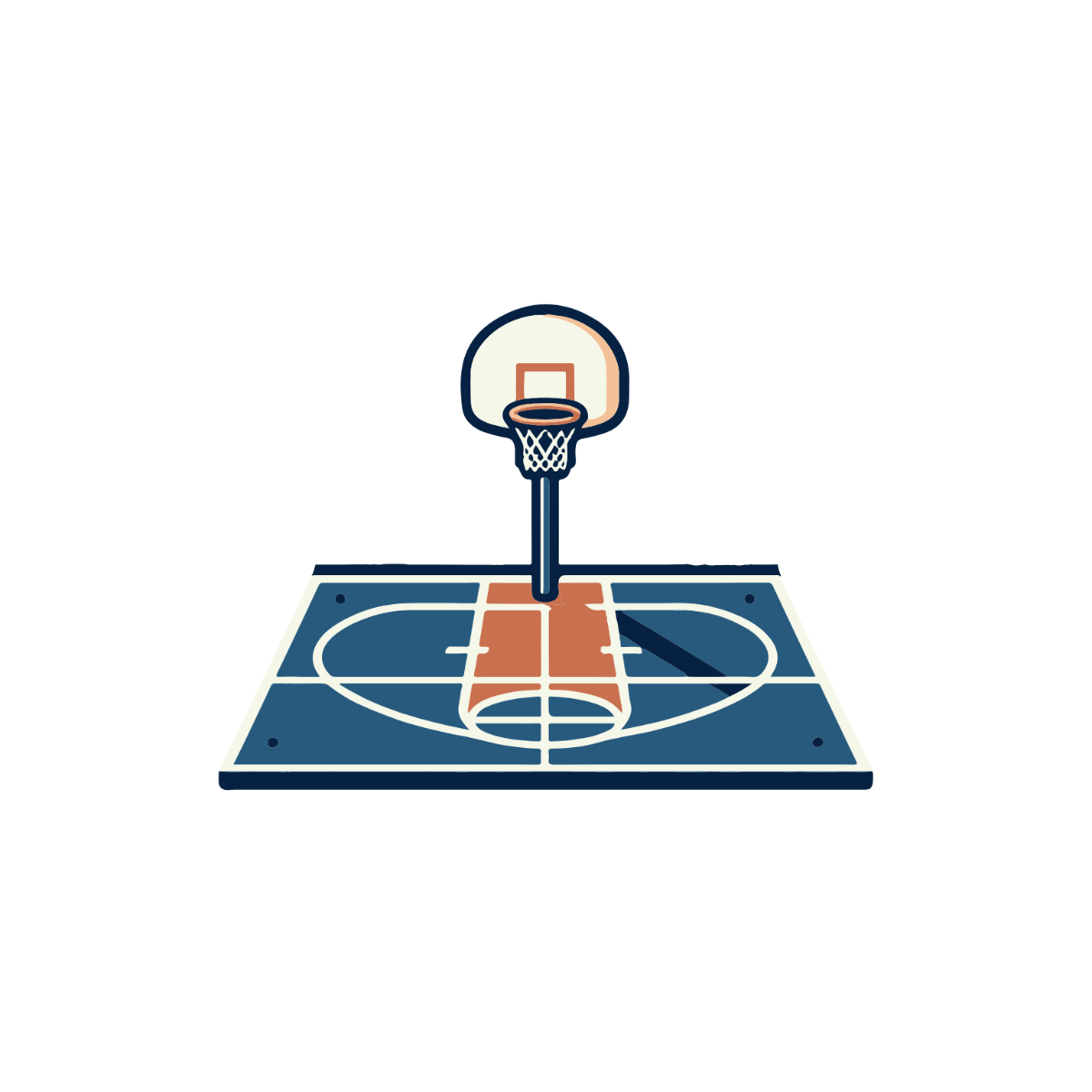 Basketball Court Clipart