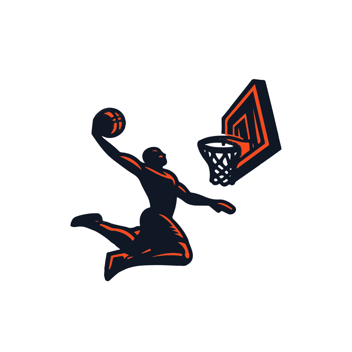 Slam Dunk Basketball Clipart