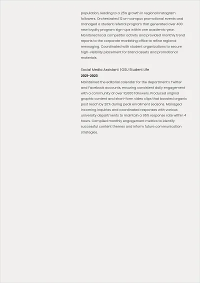 Free Printable Entry-Level ATS Resume Template, AI Resume Builder