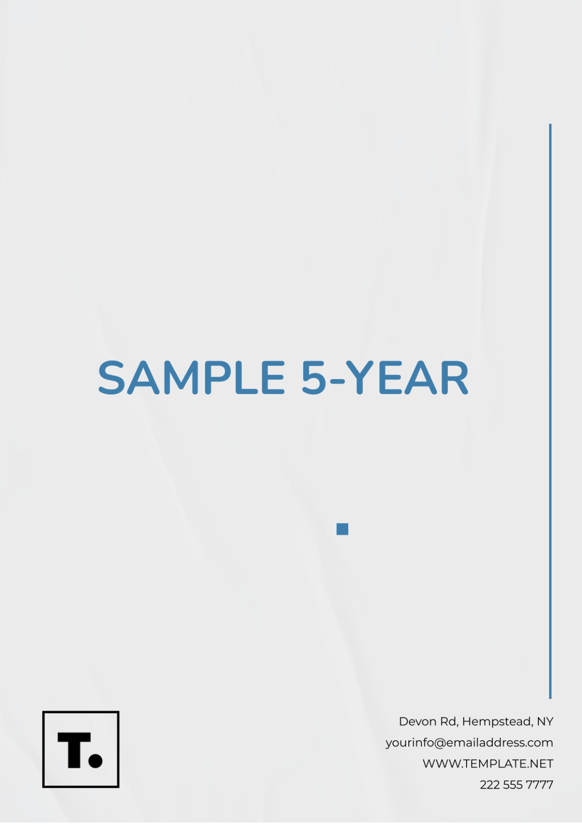 Sample 5-Year Plan Template - Edit Online & Download