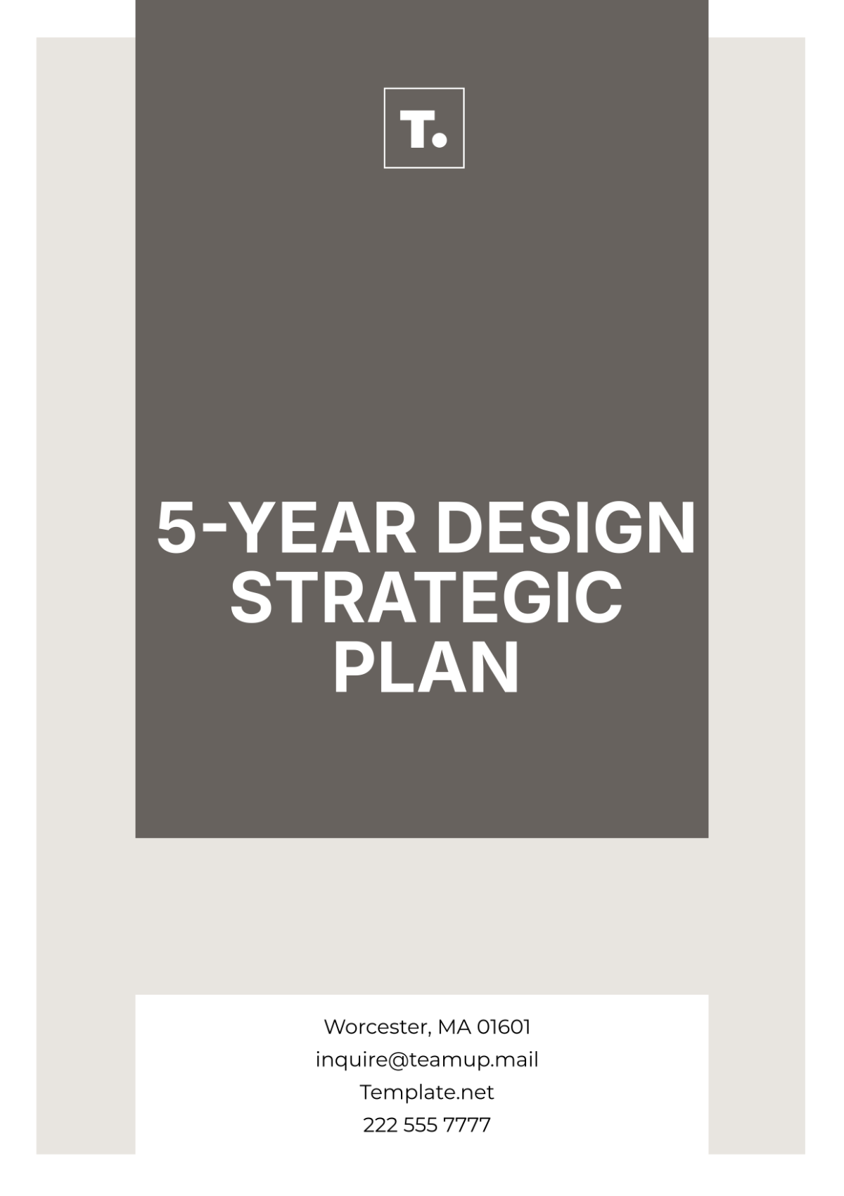 5-Year Design Strategic Plan Template